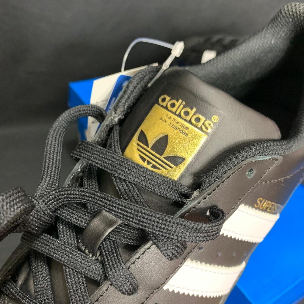 Adidas Superstar J - B 23642 Black-White Sise: 6.5 - Picture 10 of 11